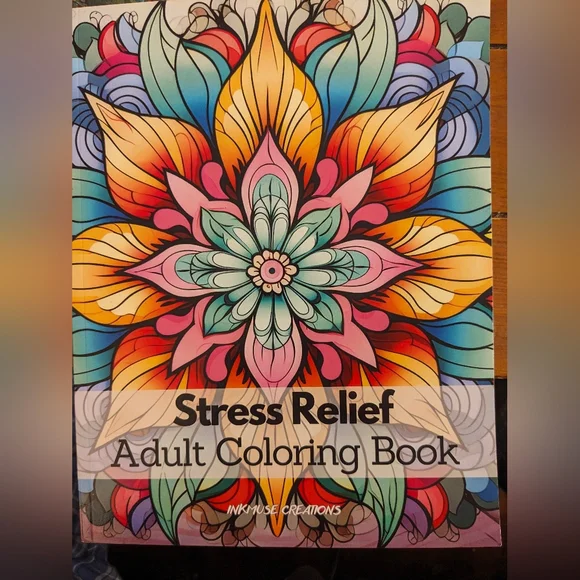 Set of 7 Floral Themed Adult Coloring Books - Picture 2 of 15